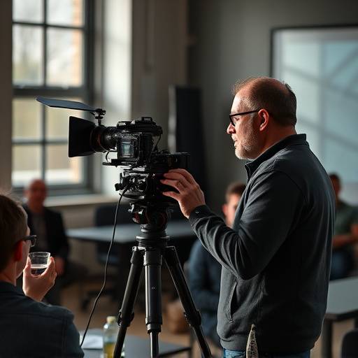 Gastvortrag des bekannten Schweizer Schauspielers Stefan Gubser: Er spricht vor den Studenten über seine Erfahrungen im Filmgeschäft.